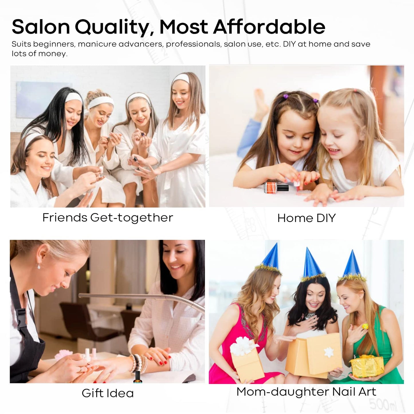 Modelones Professional Gel Nail Polish Primer, 2Pcs 15ml Acid Free Natural Nail Prep Dehydrate, Air Dry Superior Bonding Primer for Acrylic Powder Supplies Set