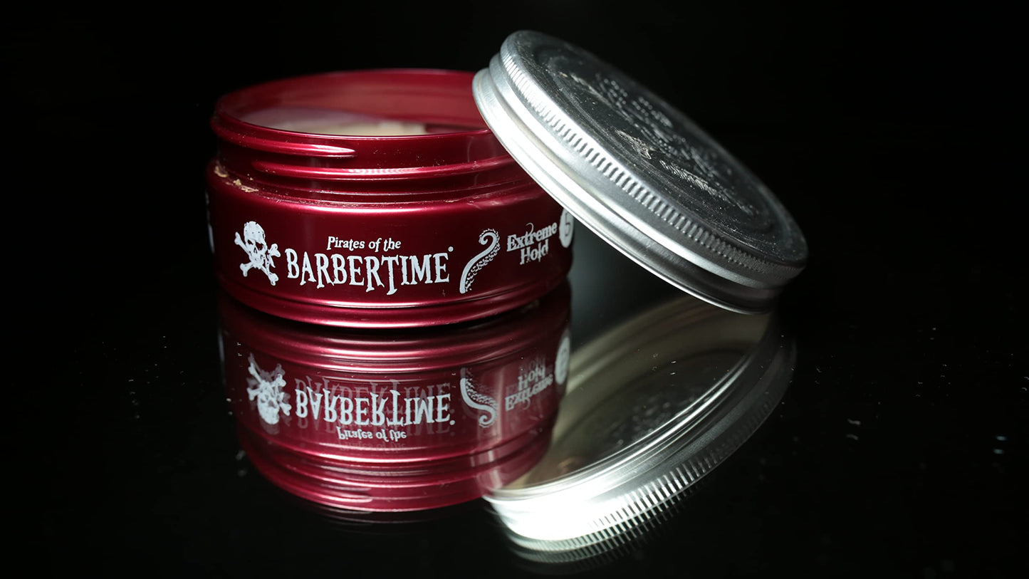 BARBERTIME Hair Styling Matte Clay Wax | No5 Burgendy Matte Clay Pomade | Natural Messy Look Extreme Hold 150 ml