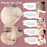 Shefave Collagen Mask Overnight Face Mask, 4Pcs Collagen Face Mask - Hydrating Face Mask Collagen Mask - Fights Wrinkles, Glow & Rejuvenating Skin Face Masks Skincare Sheet Masks Multipack