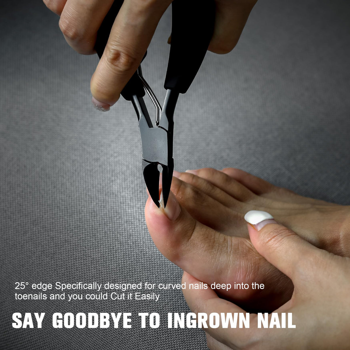 BEZOX Precision Toenail Clippers for Thick or Ingrown Toenails- Podiatrist- Professional Large Nail Clipper Grooming Tool