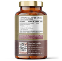 Time Health Reishi (Ganoderma lucidum) - High Strength 50% Polysaccharides / 30% Beta 1,3/1,6 D Glucan - Dual Extracted - UK Manufactured - Zero Additives - Pullulan (120 Capsules)