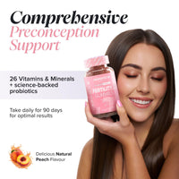 novomins Fertility Supplements for Women - 400ug Folic Acid, Inositol, Vitamin D, C, E, CoQ10-25 Prenatal Vitamins - Vegan & Gluten Free Conception Vitamins for Women - 60 Fertility Gummies - Novomins