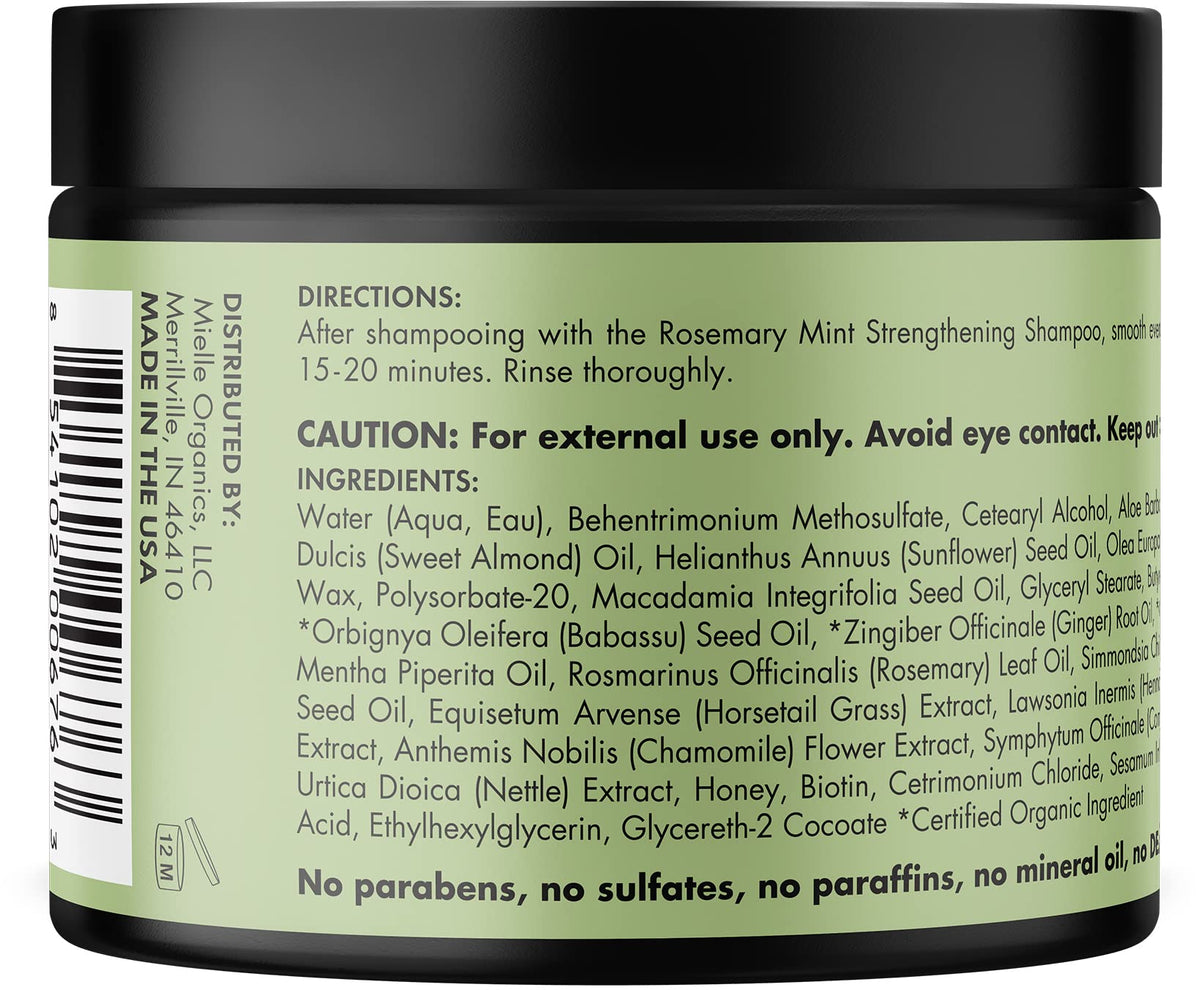 Mielle Organics Rosemary Mint Strengthening Hair Masque, 340 g