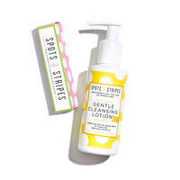 Spots & Stripes - Starter Skincare Set for Girls, Easy-to-Use and Natural Essentials for Teen and Young Skin, with Virgin Coconut, Kanuka and Niaouli, Super Gentle, Combats Blemishes (150ml and 15g)