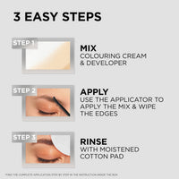 L'Oréal Paris, Semi-Permanent Eyebrow Tint, Lasts up to 5 Weeks, Visible Results in 5 Minutes, Up to 10 Uses, Ammonia Free, Brow colour, Shade: 5.0 Brunette