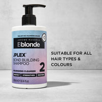 Jerome Russell Bblonde JPLEX SHAMPOO | Bond Building Repair Shampoo for Damaged Hair | Strengthening & Nourishing Formula | Improve Hair Condition & Restore Elasticity | 300ml