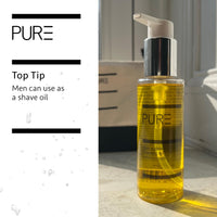 Clean and Glow Cleansing Oil from PURE Spa Skincare100ml - Vegan Makeup Remover & Cleanser with Jojoba Oil, Neroli & Vitamin E