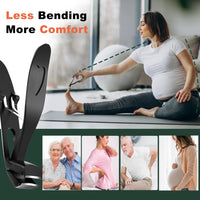 yenlk Angled Head Nail Clippers for Thick Nails, Ergonomic Toenail Clipper, Premium Steel Nail Cutter Trimmer with Catcher for Seniors/Pregnant Women, Less Bending More Comfort