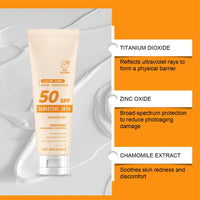 Baby Sun Cream SPF 50 | Kids Sunscreen for Sensitive Skin | Fragrance Free, Waterproof & Sweat-Proof | Mineral Sunscreen with Zinc Oxide & Aloe Vera | Holiday & Travel Essentials for Children