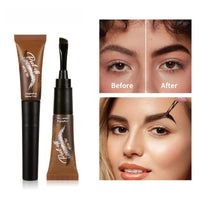 ShunJian Tat/too Eye Brow Peel Off,Peel Off Eyebrow Gel Tint,Semi-Permanent Colour Eyebrow Dye,Eye Brow Glue,Brow Gel,Waterproof & Long-Lasting,Dual-Head Design,Suitable for Everyone(02# Espresso)