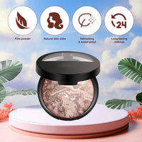 atnayo Baked Foundation Medium, Brighten Foundation Baked Starter Makeup Kit