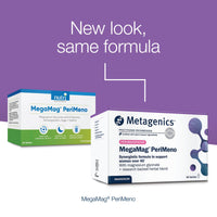 Metagenics MegaMag PeriMeno - with Vitamin B6 & B12, Magnesium Glycinate, Sage, Ashwagandha and Saffron - 60 Tablets