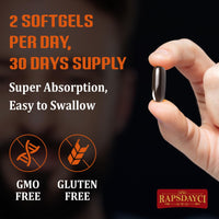 Rapsdayci Fadogia Agrestis 2400mg High Potent 50:1 Ratio Extract Powerful Fadogia Agrestis Supplement, Supports Stamina, Strength, Muscle Health & Recovery, Drive & Performance 120 Count (Pack of 2)