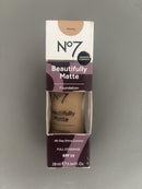 No7 Beautifully Matte Foundation, 30ml, Honey