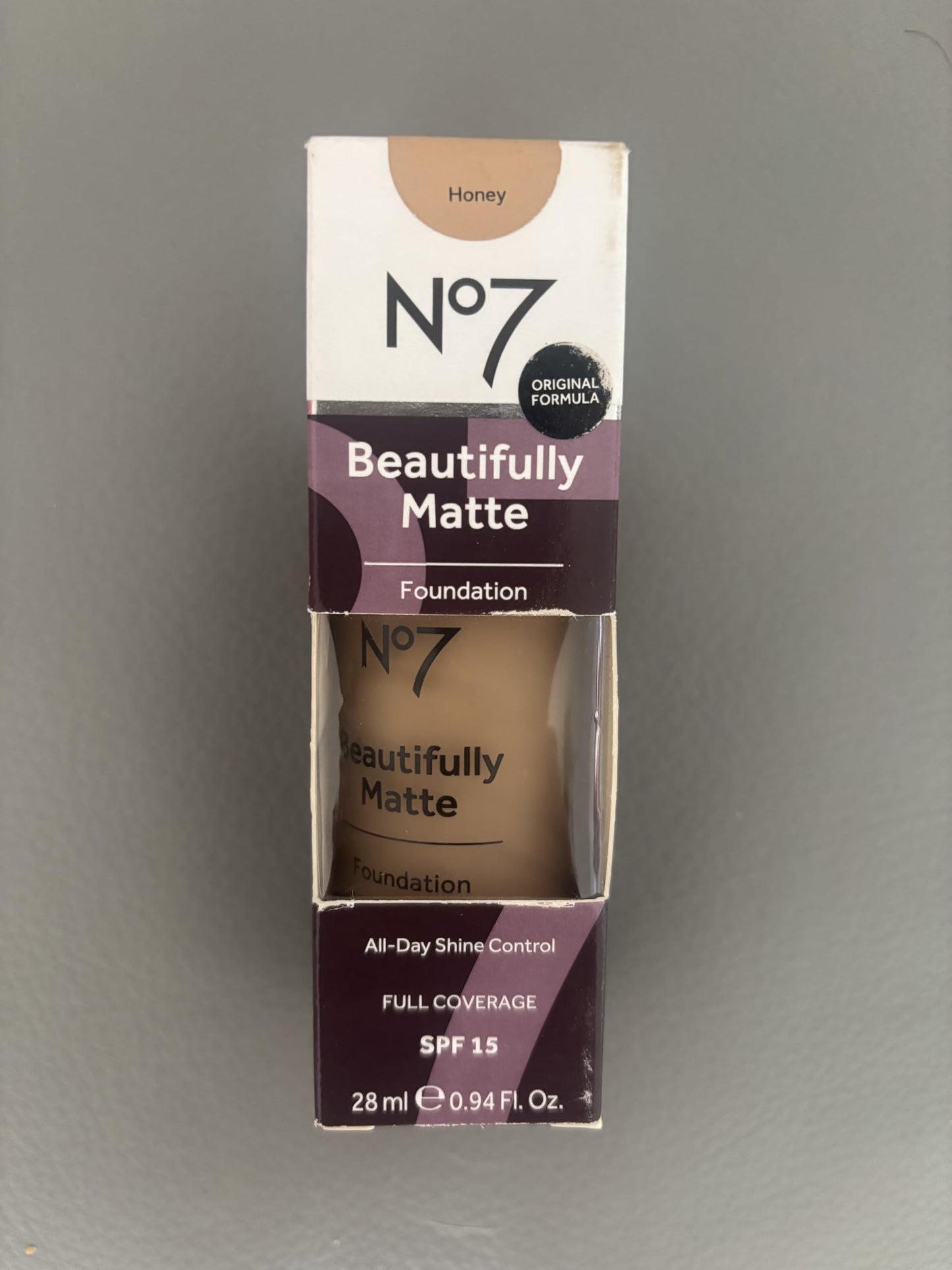 No7 Beautifully Matte Foundation, 30ml, Honey