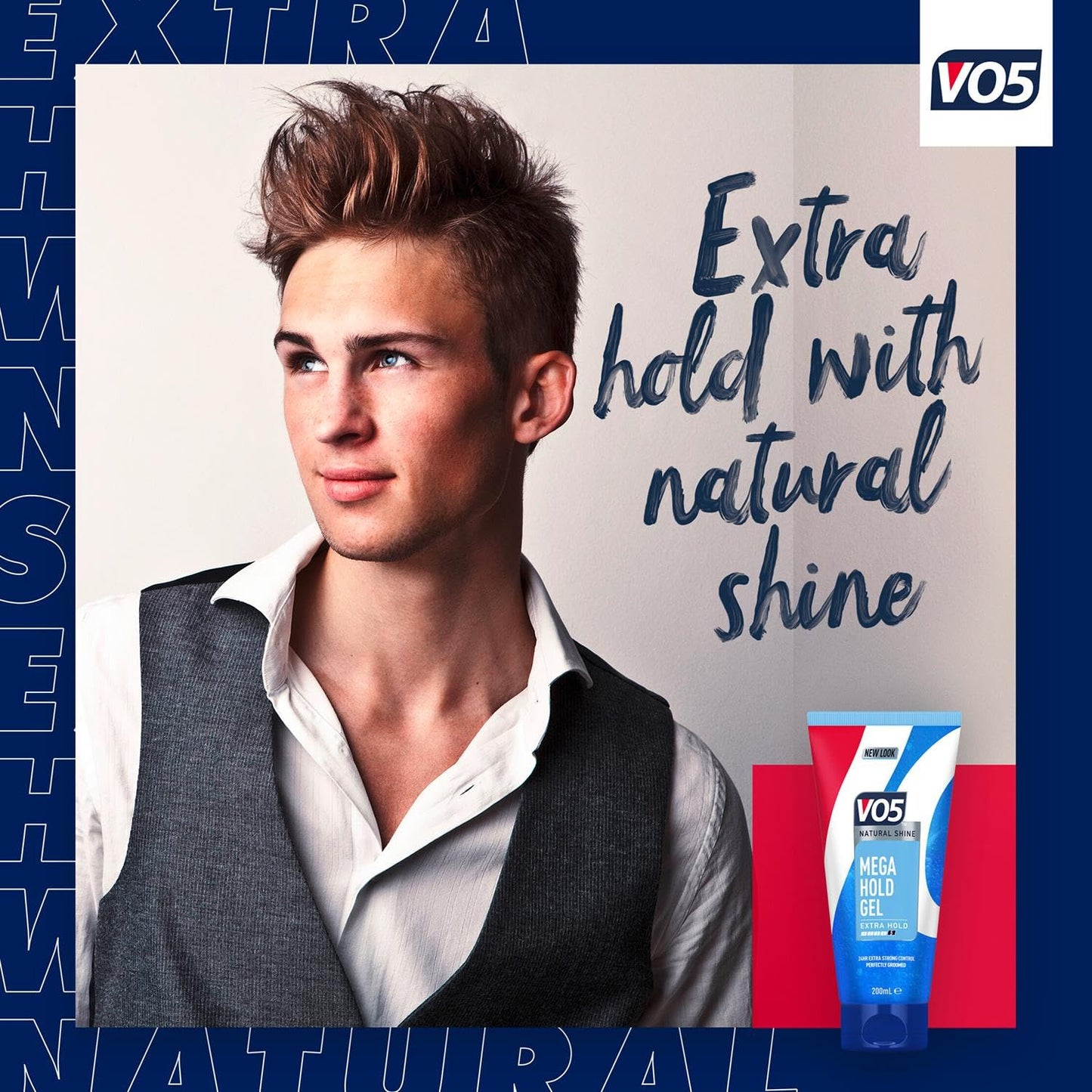 VO5 Mega Hold 24 hour extra strong control Styling Gel for perfectly groomed controlled natural hairstyle 200 ml Multi Buy 2 Pack