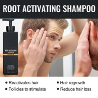 2pcs Root Activator Shampoo,Mane Root Activator Shampoo for Man,Unisex Hair Loss Shampoo,Hair Thickening Shampoo that Repairs,Smooths & Strengthens Hair,Hair Restoration Hair Care Solution