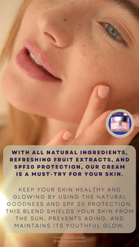 TSU:SEI Health and Beauty Rose Hydro Cream for Face by TSU:SEI - Organic Moisturiser for Women with SPF20, Vitamin E and Hyaluronic Acid. Natural Daily Facial Cream. Cruelty Free Skincare. 50ml.