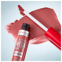 Rimmel London Lasting Mega Matte Liquid Lipstick, Long-Lasting, Hydrating, Vegan Formula - 210 - Rose & Shine, 7.4ml
