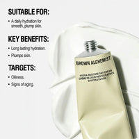 Grown Alchemist Hydra-Restore Day Face Cream - Luxury Daily Moisturising Cream and Natural Make Up Primer - Hydrating Face Moisturiser with Antioxidants Aloe, Vitamin E, Vegan Plant Oils - 65 ml