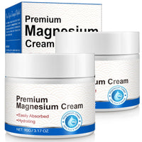 2Pack Magnesium Cream, Highly Concentrated Magnesium for Leg, Muscle, Joint Car, Body Oil Cream with Pure Zechstein Magnesiums, Topical Magnesiums Chloride, Easy Absortion
