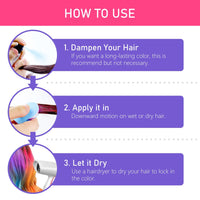 8PCS Pinkiou Hair Chalk for Girls, Temporary Bright Hair Dye for Girls Women Gifts Washable Hair Chalk for Halloween,Christmas,Makeup,Birthday Party