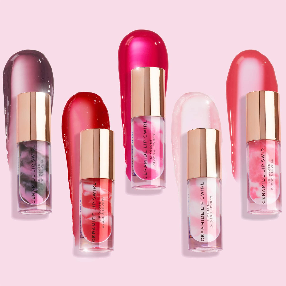 Makeup Revolution, Lip Swirl Ceramide Gloss, Lipgloss, Berry Pink, 4.5ml