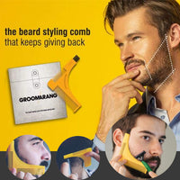 groomarang New Groomarang Beard Styling and Shaping Template Comb Tool Perfect Lines & Symmetry Shape Face Neck Line Fast And Easily.