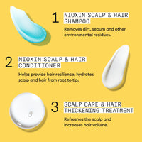 NIOXIN Nioxin Scalp + Hair Thickening System 1 Kit - Hair Thickening System for Natural Hair with Light Thinning - Shampoo, Conditioner & Scalp Treatment (150+150+50ml)