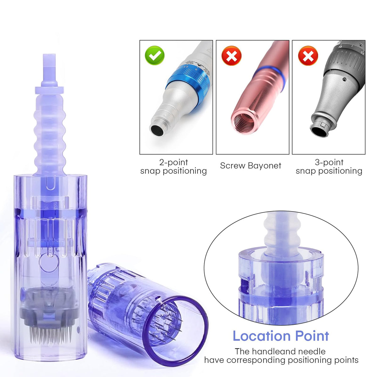 MYSWEETY 20 Pieces 12 pin Cartridge for Dermapen A6, Mysweety Microneedles for Electric Derma Microneedle Stamp Pen