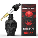Beard and Bones Beard & Bones 60ml Beard Oil for Men | Nut Free | Glass Skull (Billion)