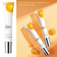 HAORQEE Vitamin C Eye Cream for Dark Circles Puffy Eyes, Brightening Hydrating