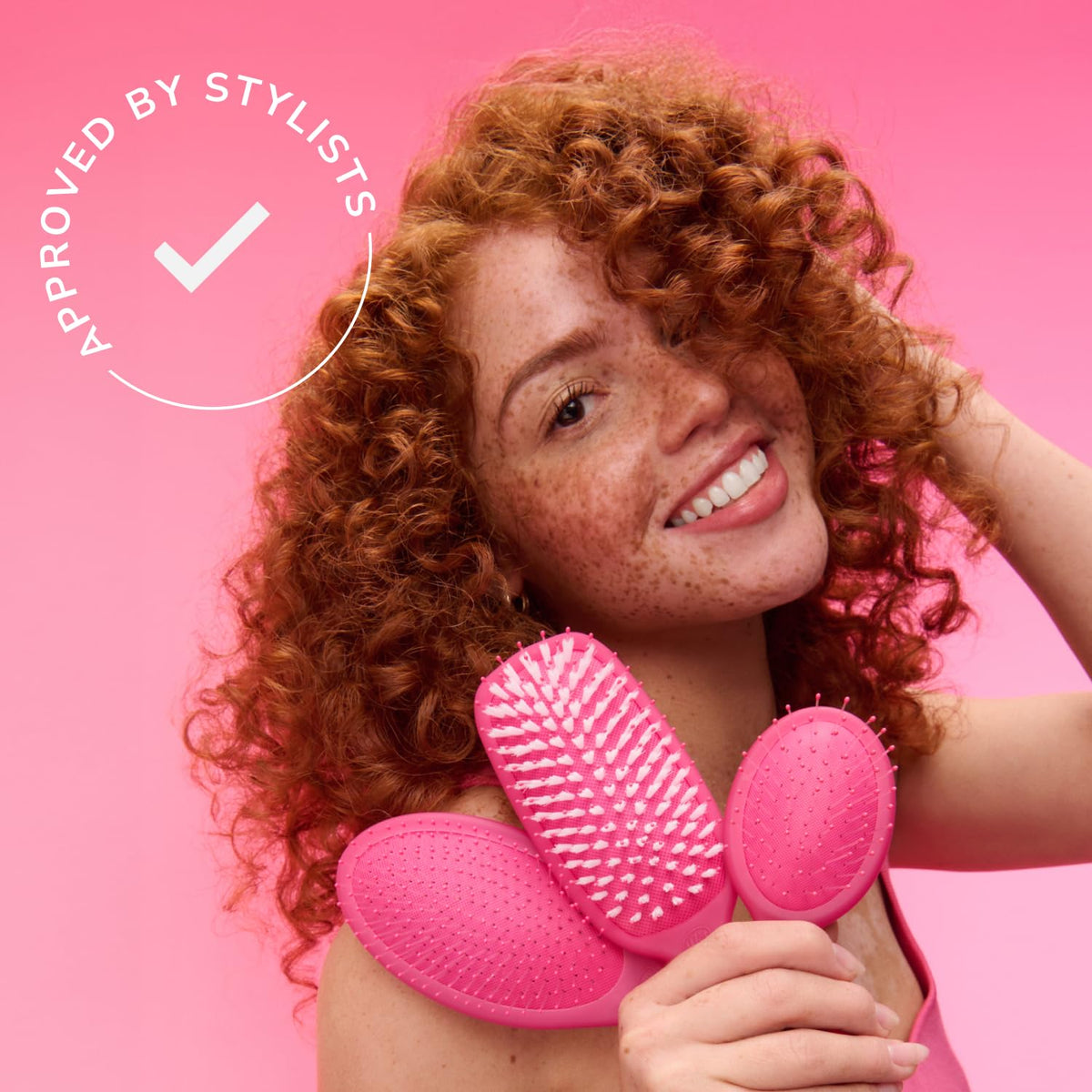 WetBrush Mini Detangler Brush with Ultra Soft Intelliflex Bristles to Gently Separate Knots With Ease, Wet Brush Detangler Is Gentle on Hair, Suitable For All Hair Types, Elemental Blue