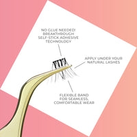 imPRESS Press-On Falsies Eyelash Clusters, Natural, Authentic