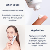 gallinée Gallinée - Face Recovery Mask - Nourishing & Hydrating Face Mask - With Prebiotic Oat Oil & Probiotic Complex & Shea Butter - Dermatologically Tested - For Dry & Sensitive Skin Types - 50 ml