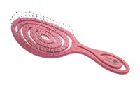 Head Jog 08 Paddle Brush Flexible Soft Pin Bristles, Detangling Wet Or Dry Hair. Gentle Brushing Hairbrush. Detangle Brushes For Straight, Curly & Wavy Hair Types. (Rose)