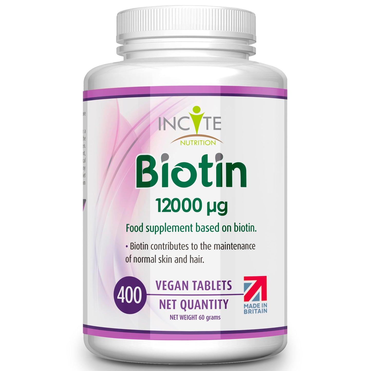 Biotin Hair Growth Supplement 12,000mcg - 400 Tiny 6mm Tablets (Full Year Plus Supply) - Biotin Hair Growth Tablets for Men & Women Biotin Tablets