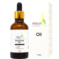 Feelia – Daily Facial Oil, With Rosehip, Carrot, Argan, Jojoba, Grapeseed, Anti ageing, Hydrates, Improves Skin Elasticity, Rich in Vitamins, 9 plant Extract – 50ml