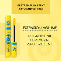 EVELINE COSMETICS Eveline Cosmetics Extension Volume 4D Volume & Curl Mascara - False Lash Effect with Precision Curve Brush, 10ml