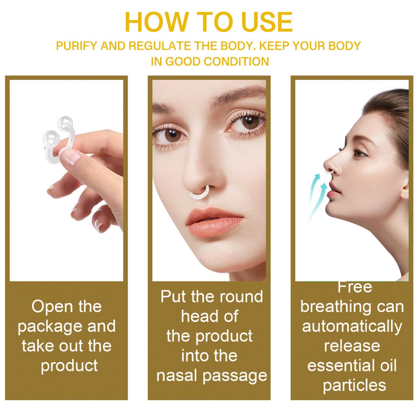 XdealCozyxc 14PCS GGPM Bee Venom Nose Ring, Lymphatic Drainage & Slimming Nose Ring