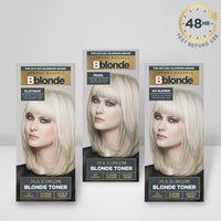Jerome Russell Bblonde Maximum Colour Ice Blonde Toner - Non Permanent Hair Toner for Pre Lightened & Naturally Blonde Hair, Cool Blonde Hair Dye with No Ammonia/Peroxide, Lasts up to 8 Washes, 75ml