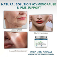 Ingzy Wild Yam Cream, Wild Yam Cream for Hormone Balance, Organic Wild Yam Cream for Menopause, Support Hormone Harmony, Women Wild Yam Root Cream Skin Moisturizer, 50g