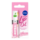 NIVEA Candy Pink Lip Oil (5.5ml), Moisturised Lips With 100% Natural Oils Including Jojoba Oil, Long Lasting and Non-Sticky Lip Gloss
