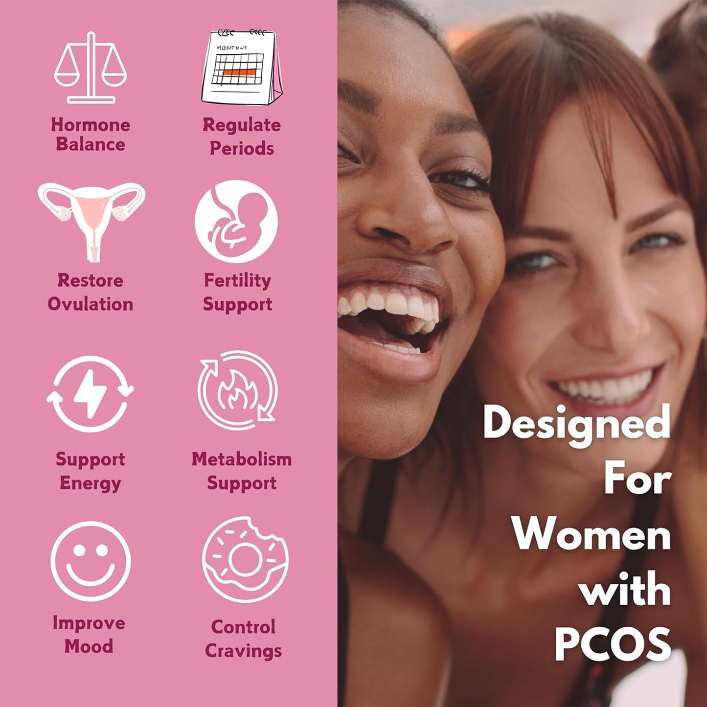Freak Athletics Myo-Inositol & D Chiro Inositol - Supports Women with PCOS -120 Capsules - Promotes Hormonal Balance & Normal Ovarian Function