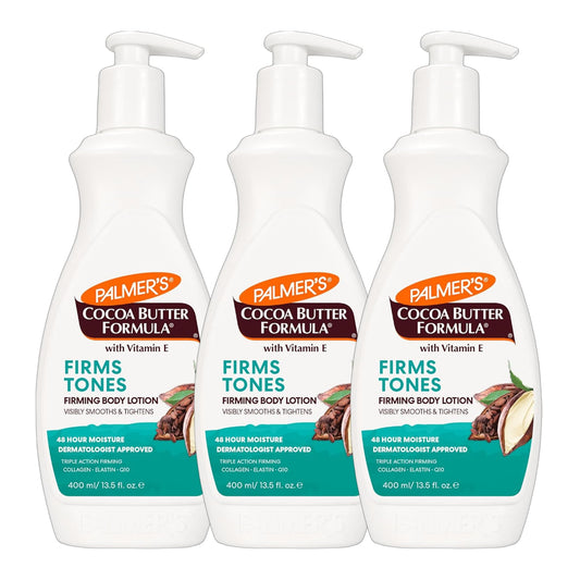 Palmer's Cocoa Butter Formula Skin Firming Body Lotion, Toning & Tightening Cream with Q10, Collagen & Elastin, Pump Bottle, 400ml | Click 'Customise Now' to Make Your Bulk Buy!