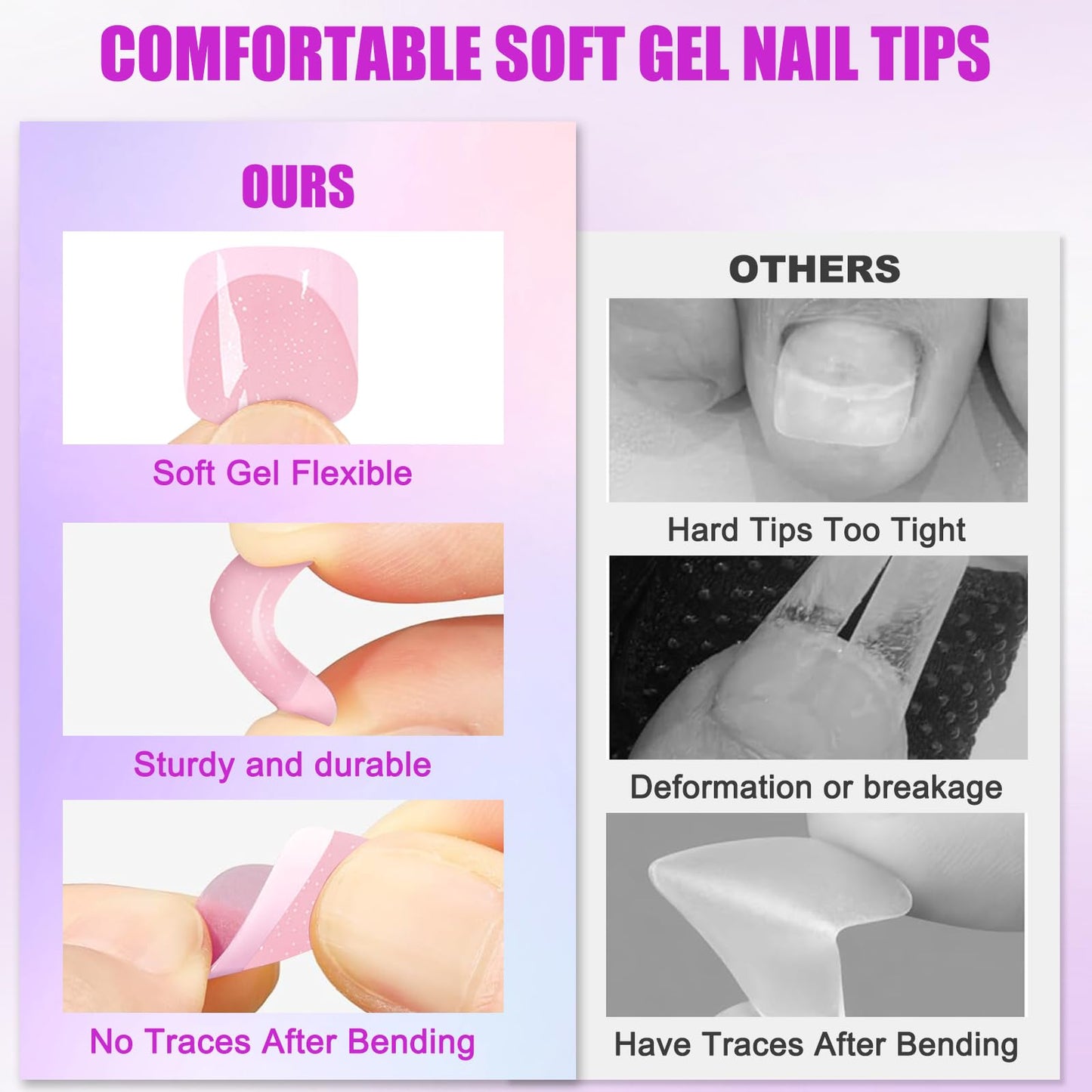 Ceboic 24Pcs French False Toenails, 3D Gold Short Square Fake Toe Nails Glue on, Summer Glossy Gel Acrylic Stick on Toenails, 12 Sizes Nude Pink Full Cover Press on Toe Nails for Women Pedicure Decorations