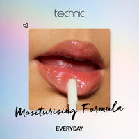 Technic Plumping Lip Gloss - Invigorating, Clear, Volumising Plump Effect For Fuller and Softer Lips - Natural, High-Shine Formula for a Perfect Pout