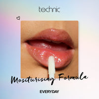 Technic Plumping Lip Gloss Duo - 2 pack - Invigorating, Clear, Volumising Plump Effect For Fuller and Softer Lips - Natural, High-Shine Formula for a Perfect Pout