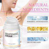 Ninnyi Armpit Cream, Dark Inner Lightening Skin Products for Underarm Thigh Knees Elbows Leg Bum (Colored)