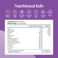 novomins Night Time Gummies - Sugar-Free - Sleep Gummies for Adults - High Strength Natural Alternative to Melatonin Tablets - with Magnesium for Sleep, L-Theanine, Vitamin B12 - Novomins